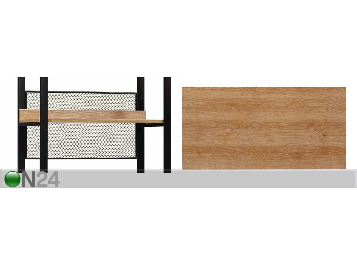 Vaatekaappijärjestelmä 80x200 cm (5 hyllyä + 2 tankoa) kuvasuurennos