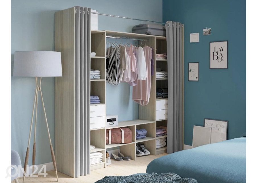 Vaatekaappijärjestelmä Duo 220 cm kuvasuurennos