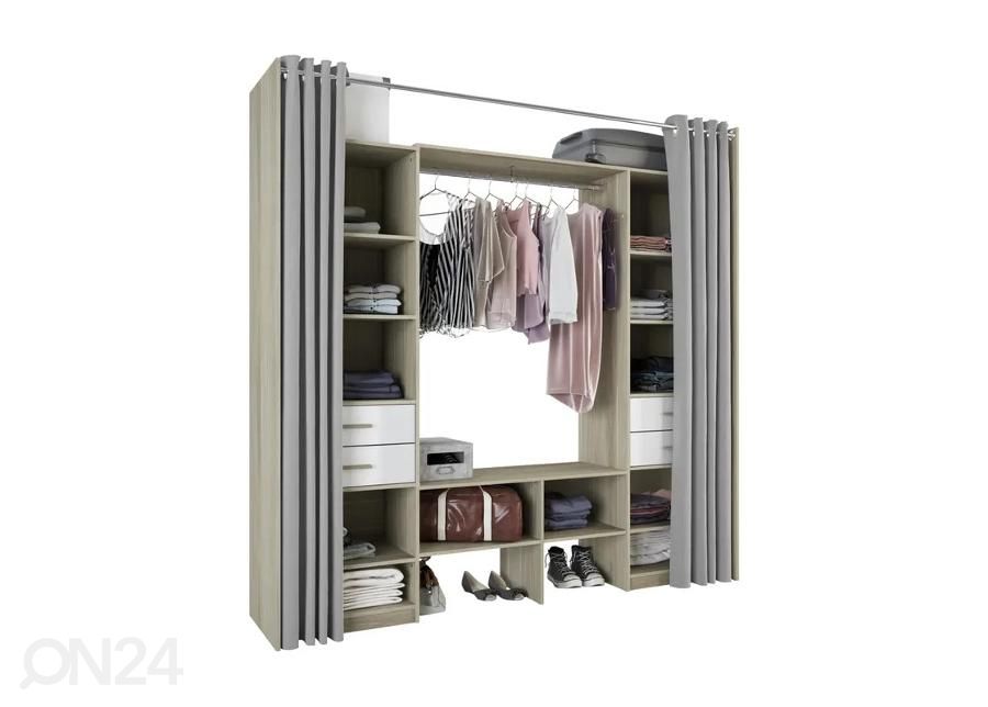 Vaatekaappijärjestelmä Duo 220 cm kuvasuurennos