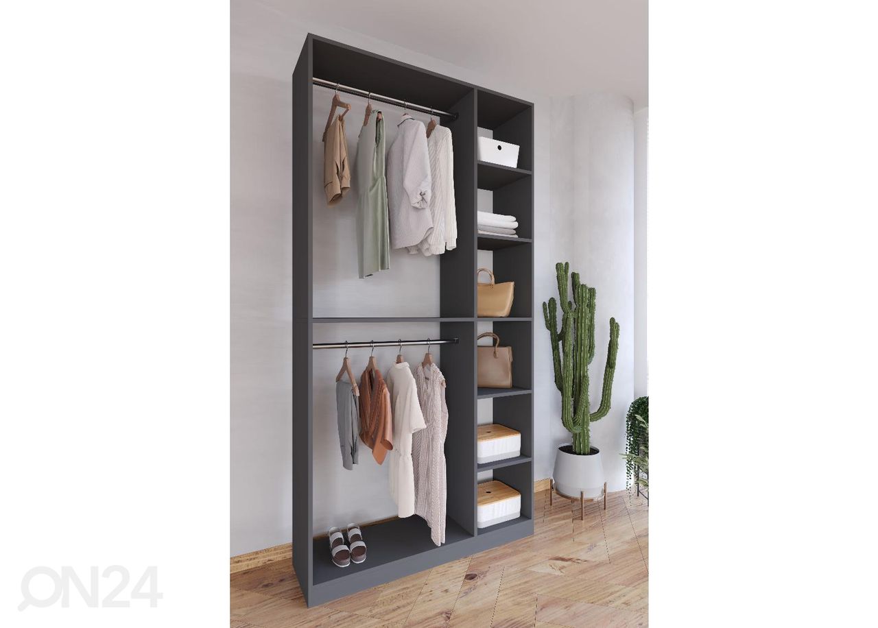 Vaatekaappijärjestelmä Palosa XL 110 cm kuvasuurennos