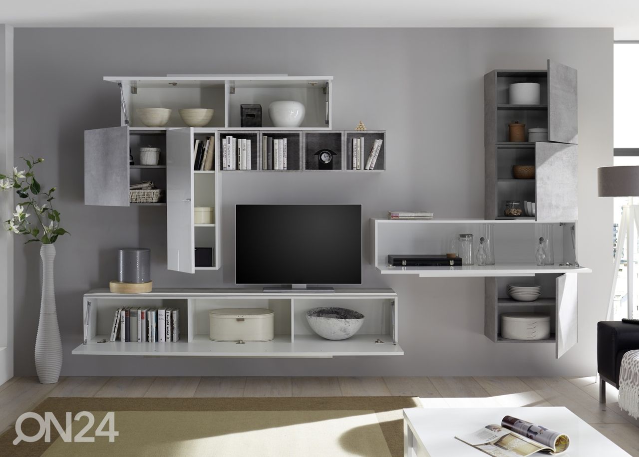 Valkoinen seinäkaappi Infinity h92 cm kuvasuurennos