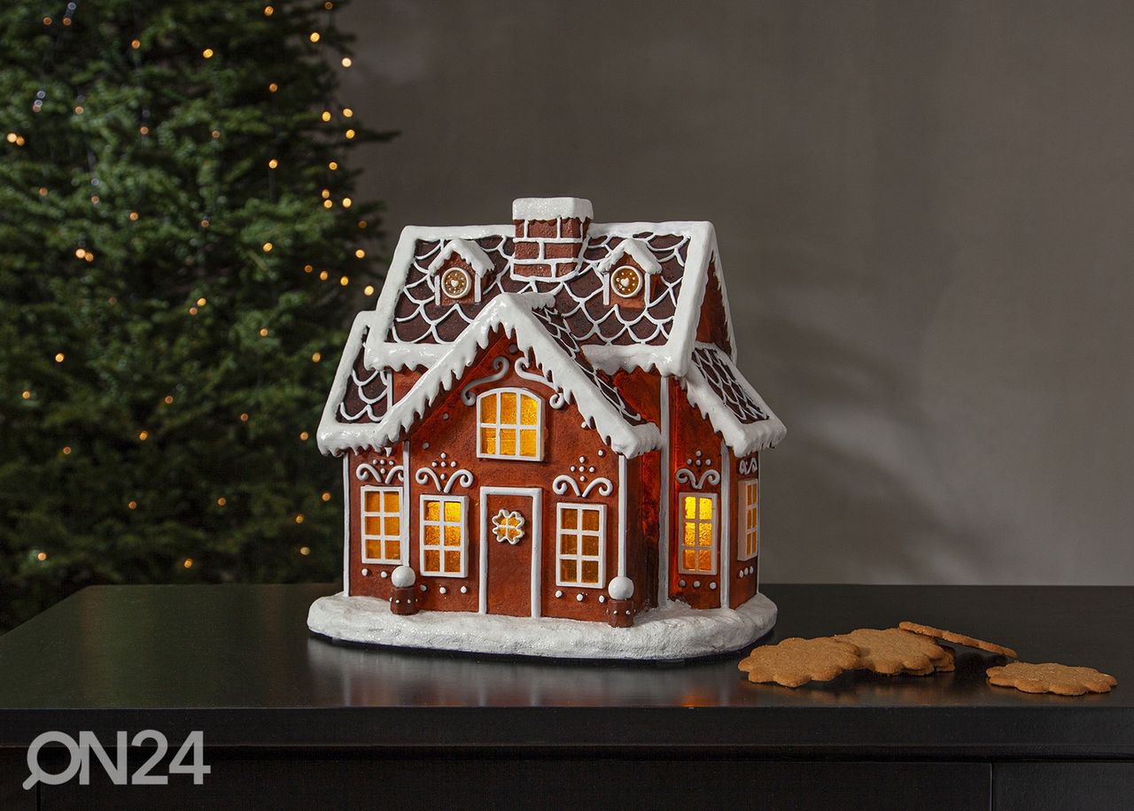 Valokoriste Gingerville, piparkakkutalo kuvasuurennos
