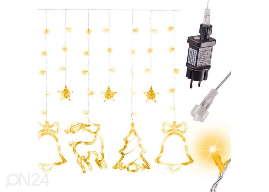 Valoverho LED-porot 2,5m 138LED kuvasuurennos
