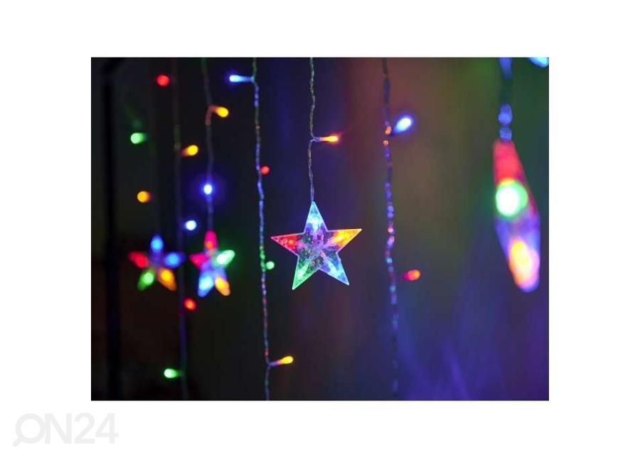 Valoverho LED-porot 2,5m 138LED kuvasuurennos