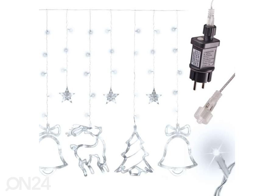 Valoverho LED-porot 2,5m 138LED kuvasuurennos