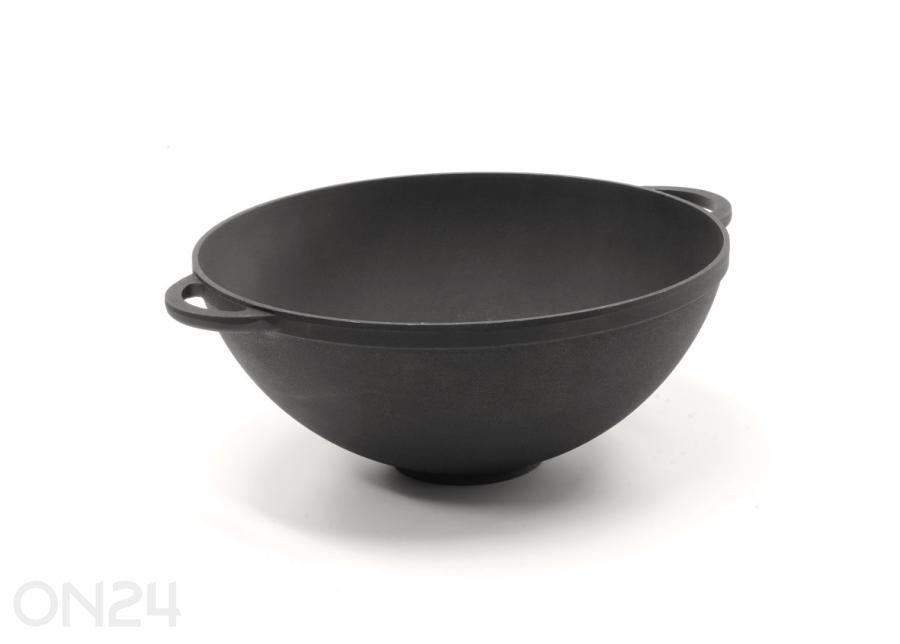 Valurautainen wokki-pannu kannella Syton, 5.5 L, D30 cm kuvasuurennos