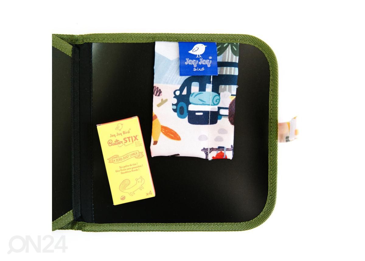 Värityskirja pölyttömillä liiduilla Jaq Jaq Bird Telttailu 20x20 cm kuvasuurennos