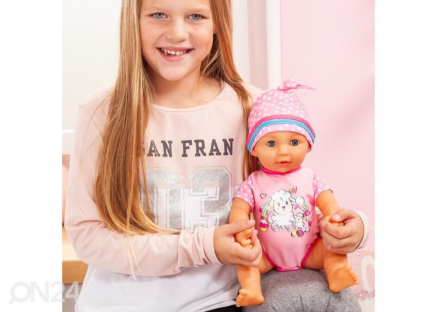 Vauvanukke Lisa pissaava Bayer 40 cm kuvasuurennos