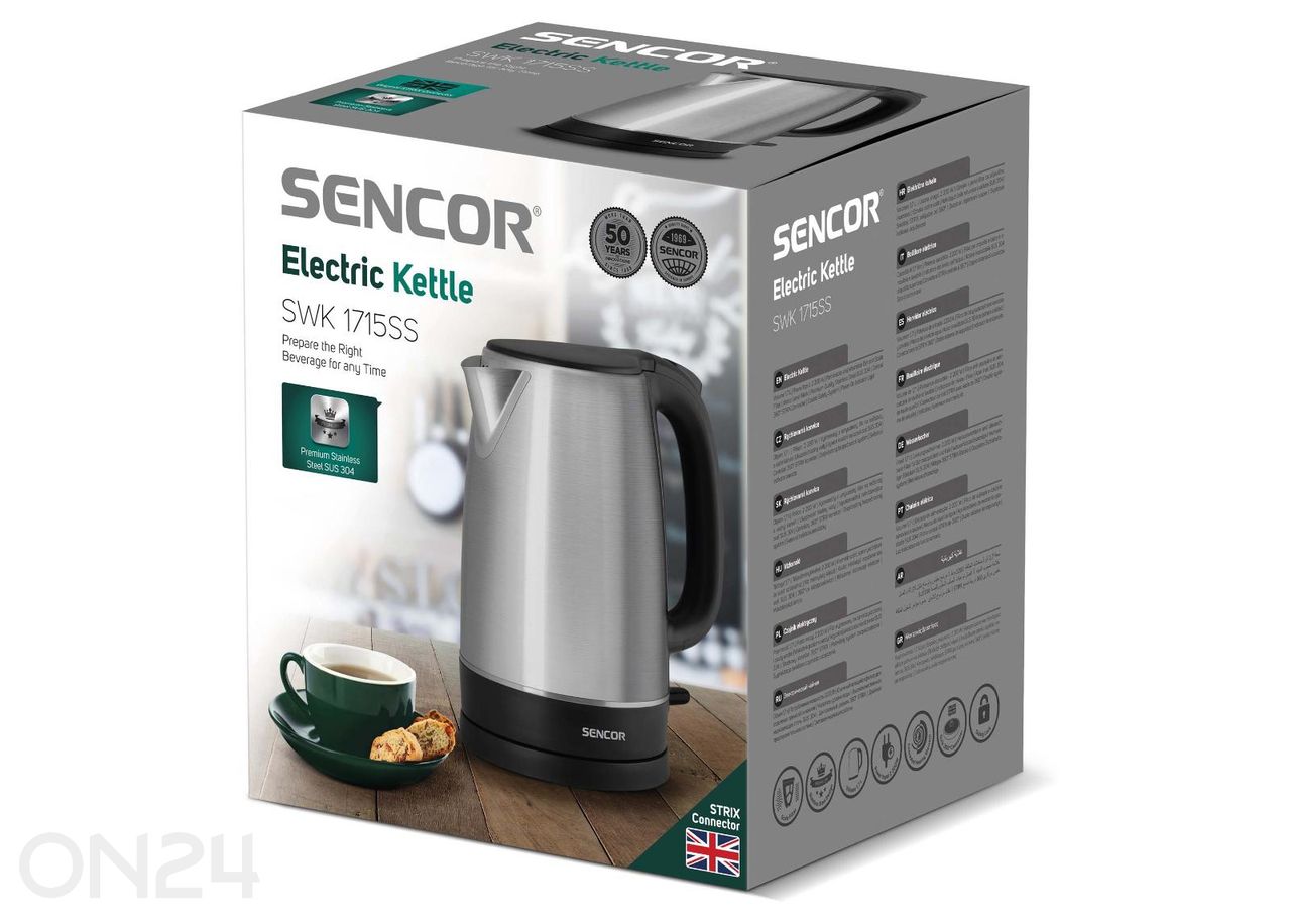 Vedenkeitin Sencor 1,7 L SWK1715SS kuvasuurennos