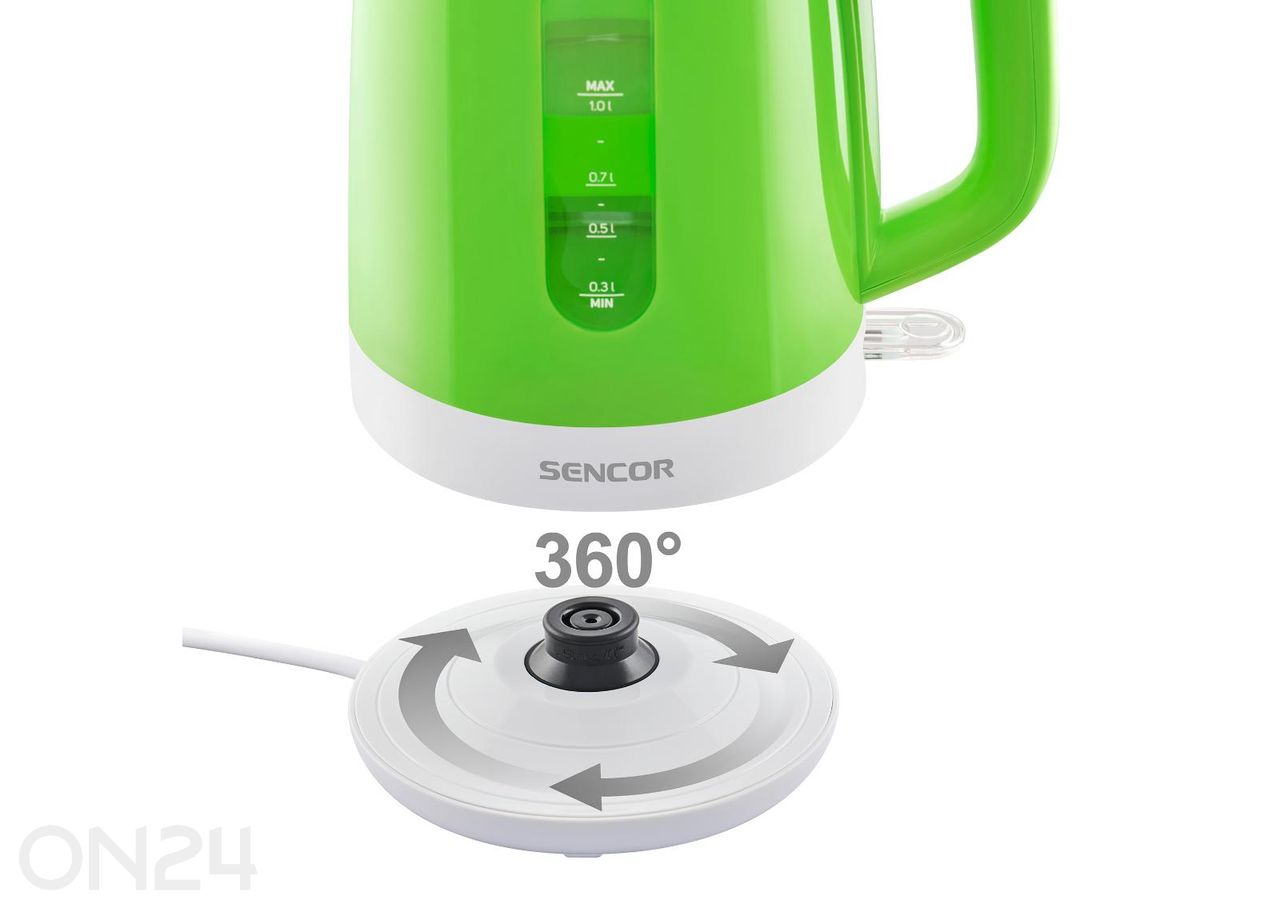 Vedenkeitin Sencor 1 L SWK1021GR, vihreä kuvasuurennos