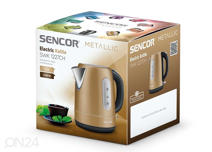 Vedenkeitin Sencor Metallic 1,2 L kuvasuurennos