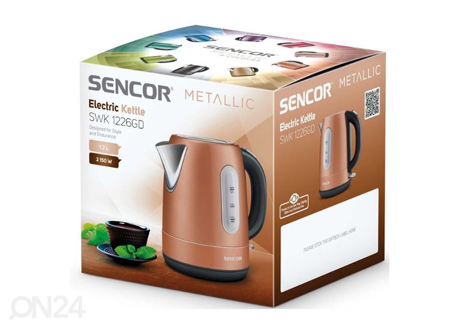 Vedenkeitin Sencor Metallic 1,2 L kuvasuurennos