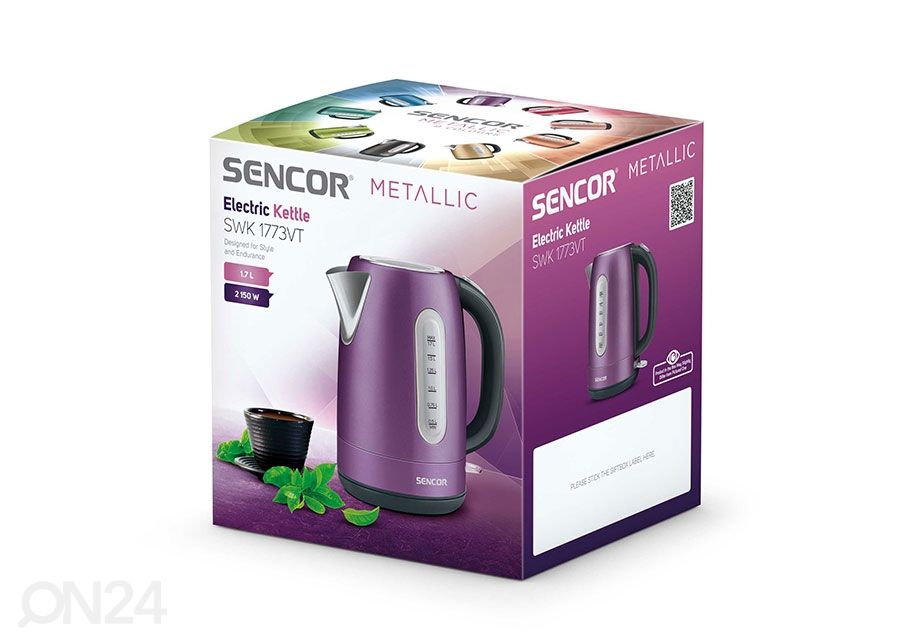 Vedenkeitin Sencor Metallic 1,7 L kuvasuurennos