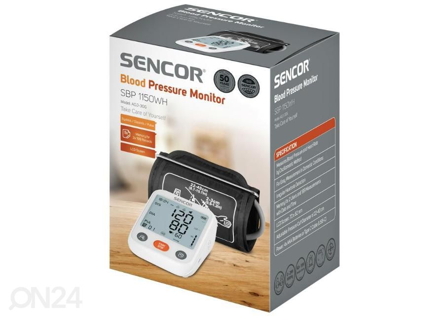 Verenpainemittari Sencor SBP1150WH kuvasuurennos