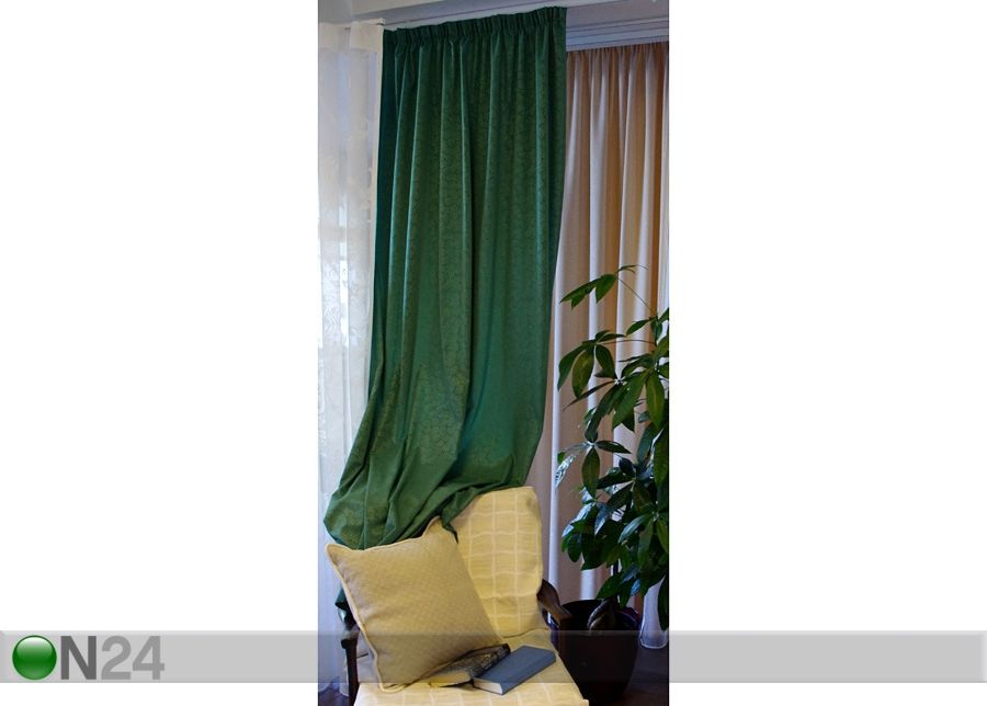 Verho FOCUS 140x220 cm, vihreä kuvasuurennos