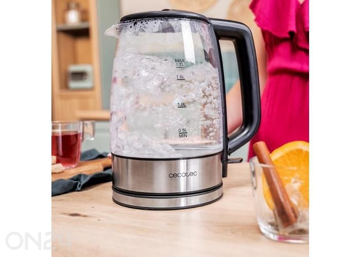 Vesikattila Cecotec ThermoSense 340 Clear, 1,7 L kuvasuurennos