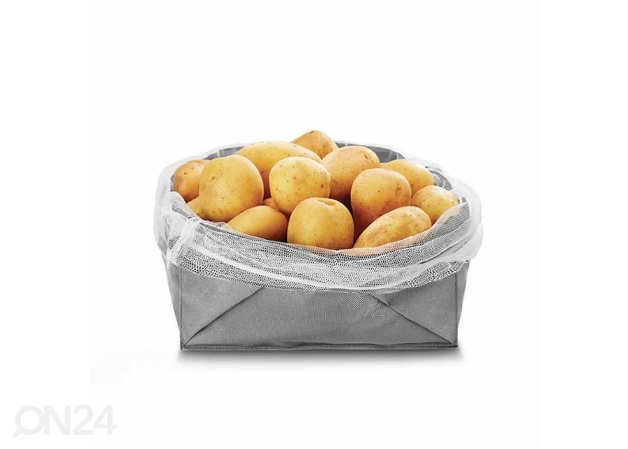 Vihanneskori verkkokankaalla 23x23 cm kuvasuurennos