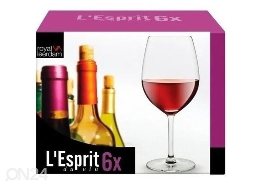 Viinilasi Royal Leerdam L'Esprit 53 cl, 6 kpl kuvasuurennos