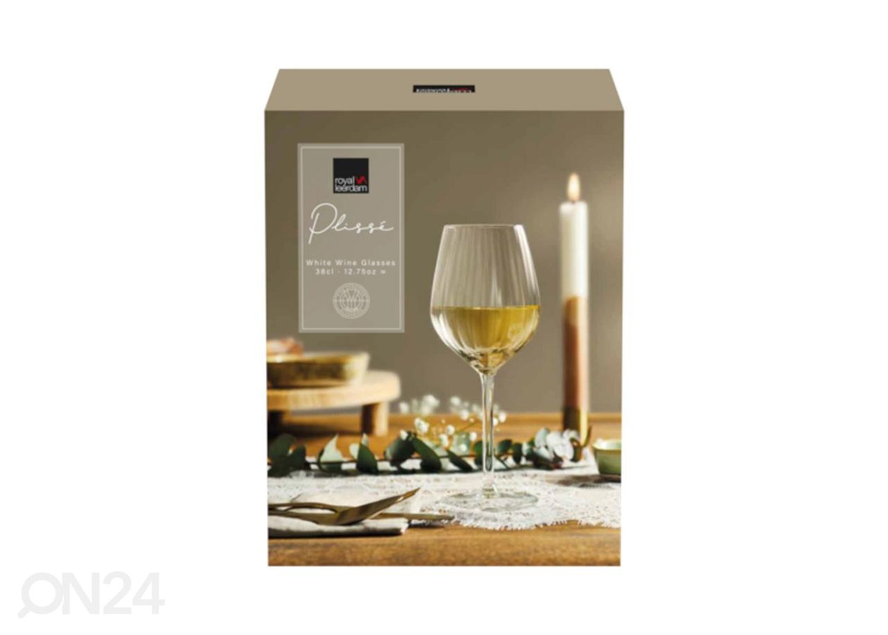 Viinilasit Plisse 38 cl, 4 kpl kuvasuurennos