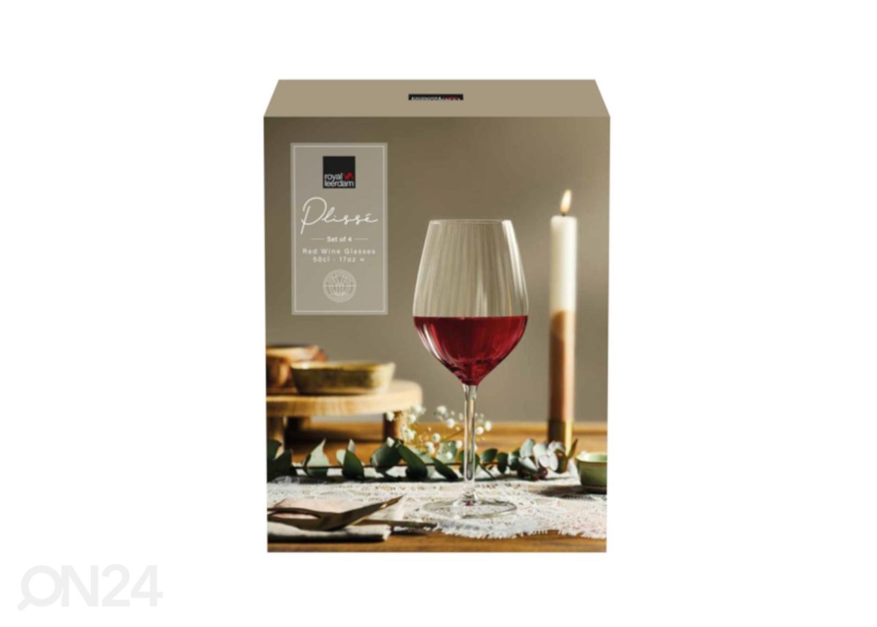 Viinilasit Plisse 50 cl, 4 kpl kuvasuurennos