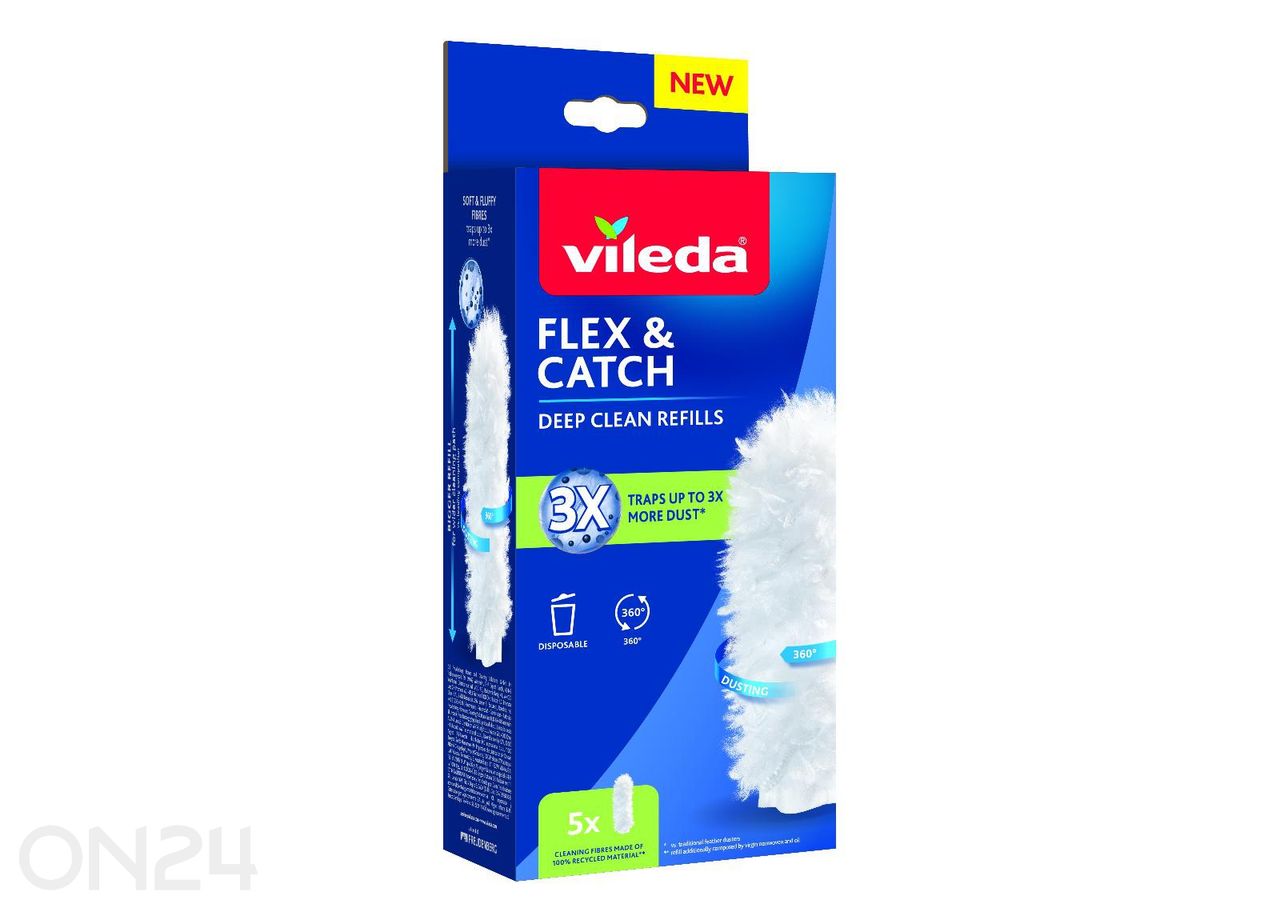 VILEDA Flex & Catch pölyhuiskat 5 kpl kuvasuurennos