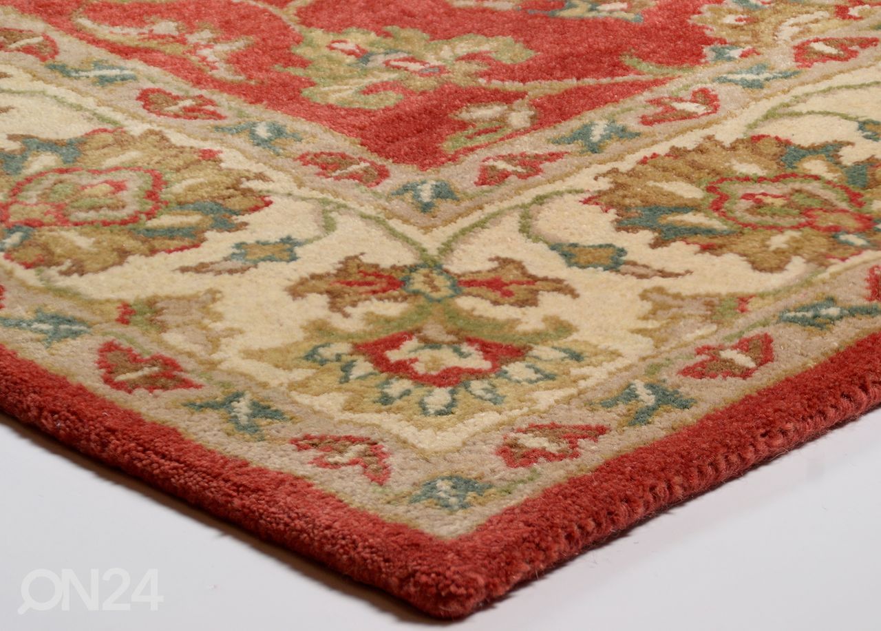 Villamatto Royal Ziegler 120x180, ruosteenpunainen/kerma kuvasuurennos