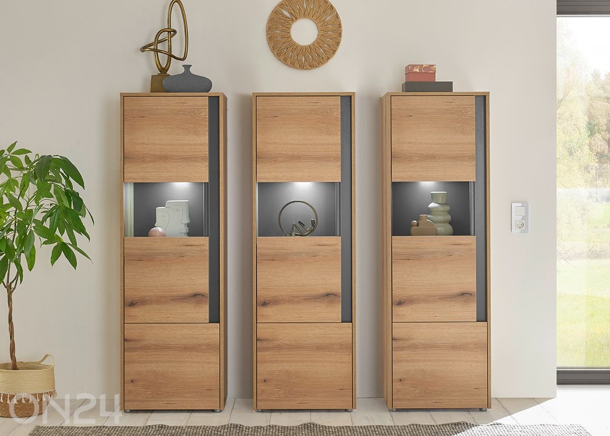 Vitriinikaappi City 157 cm kuvasuurennos