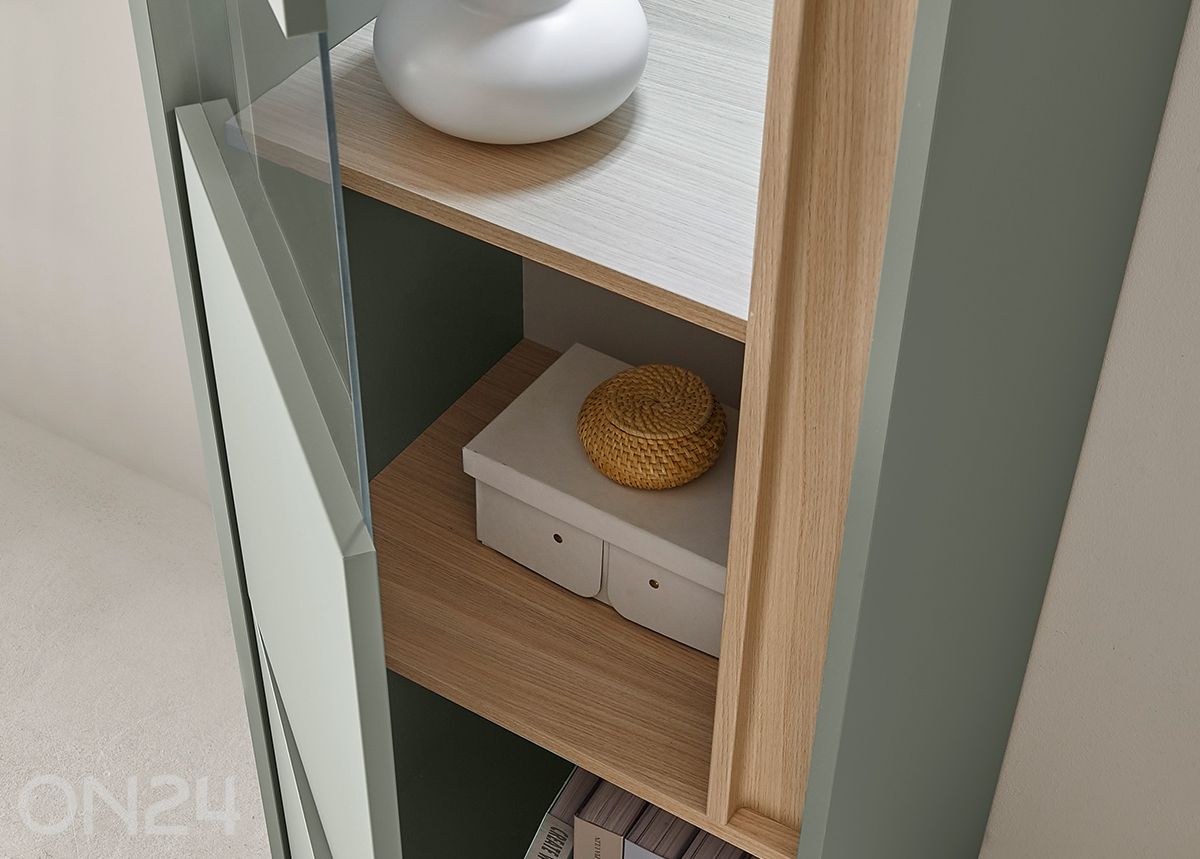 Vitriinikaappi City 157 cm kuvasuurennos