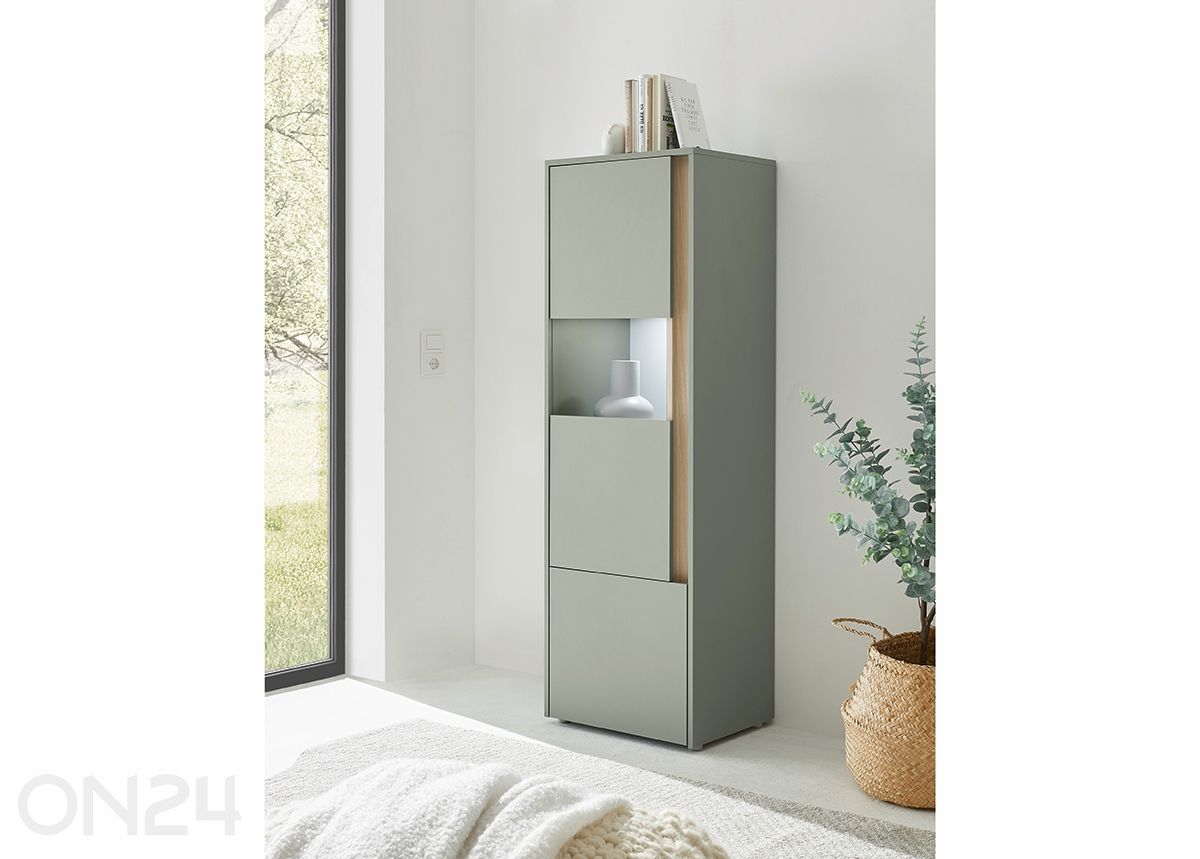 Vitriinikaappi City 157 cm kuvasuurennos