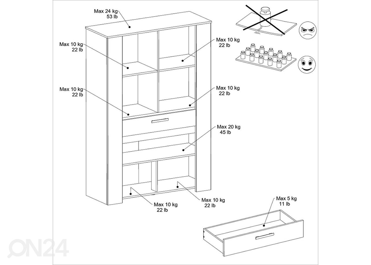 Vitriinikaappi Helma 110 cm kuvasuurennos