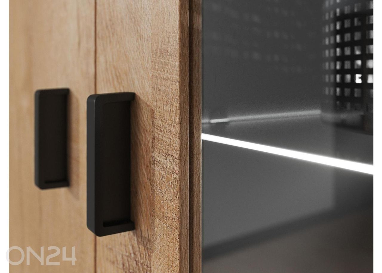 Vitriinikaappi Soho 80 cm + LED kuvasuurennos