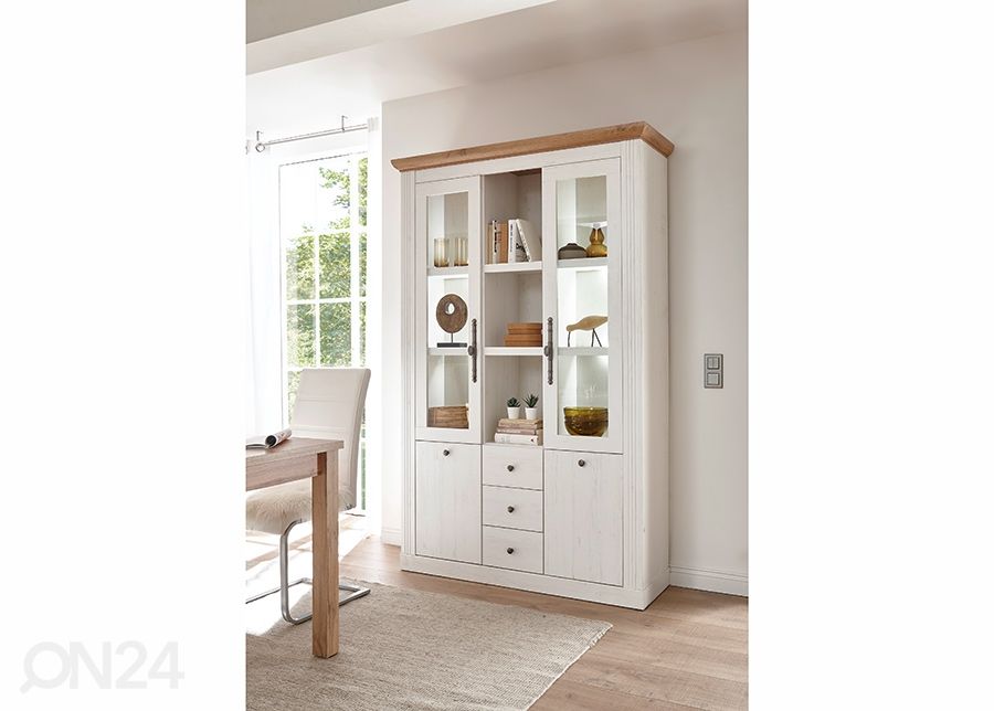 Vitriinikaappi Westminster 129 cm kuvasuurennos