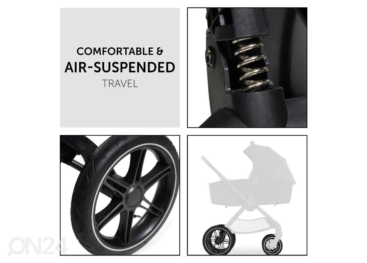Yhdistelmävaunut Hauck Comfort Walk N Care Air Set kuvasuurennos
