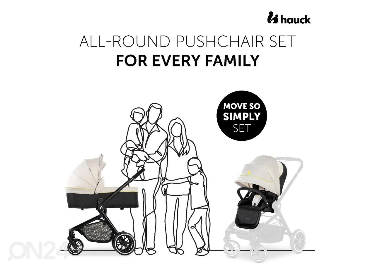Yhdistelmävaunut Hauck Essential Move so Simply Set kuvasuurennos
