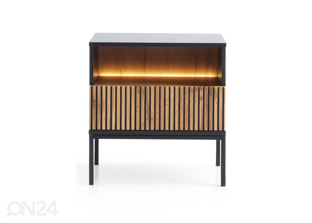 Yöpöytä Senato 54 cm + LED kuvasuurennos