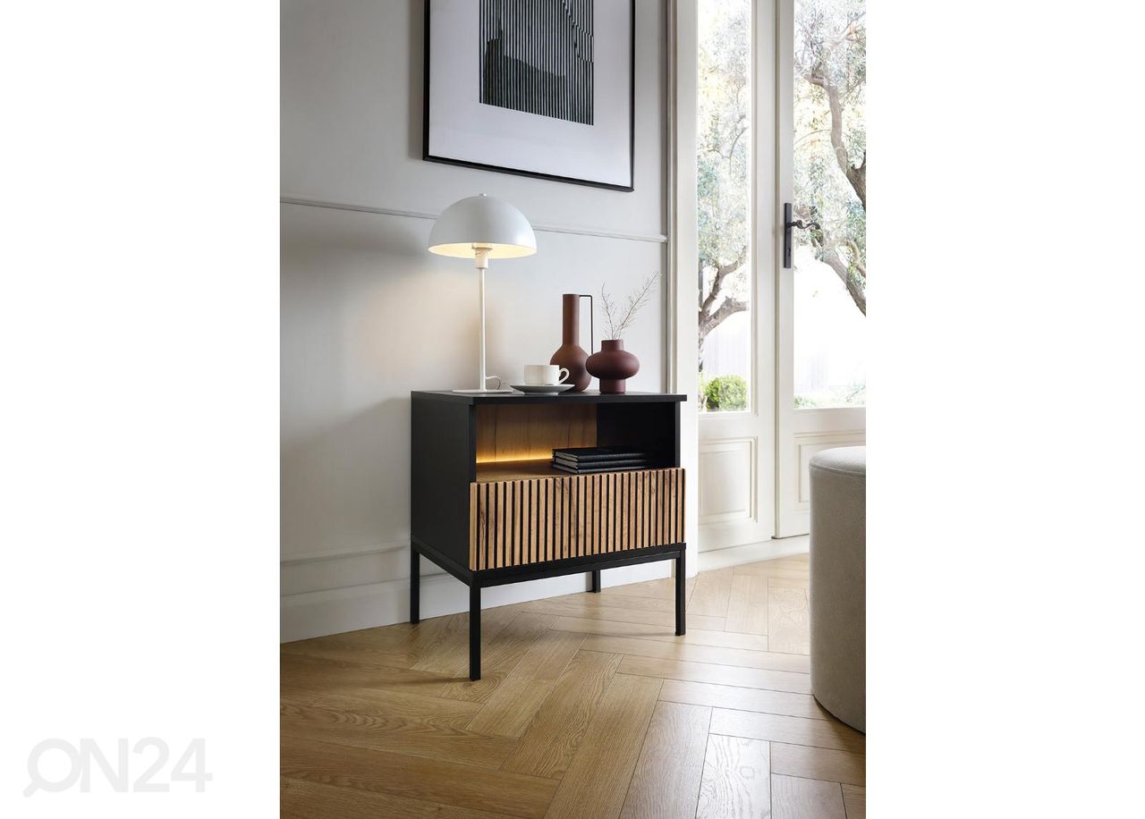 Yöpöytä Senato 54 cm + LED kuvasuurennos