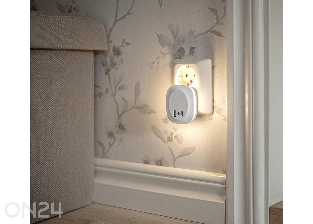 Yövalaisin USB-latauksella kuvasuurennos