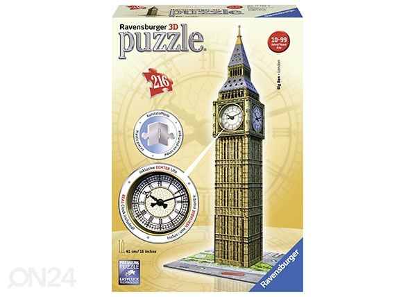 3D palapeli BIG BEN KELLOLA RAVENSBURGER