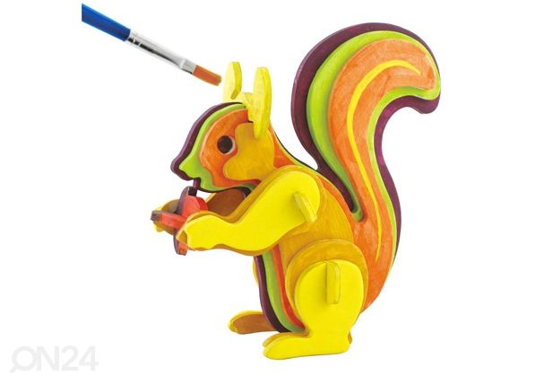 3D palapeli VÄRIKÄS ORAVA