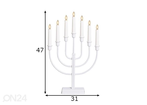 Adventtikynttelikkö Kristina mitat