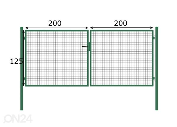 Ajoportti 1,25x4 m mitat