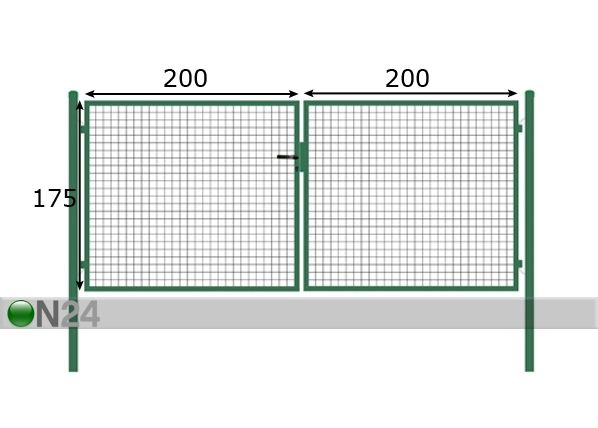 Ajoportti 1,75x4 m mitat