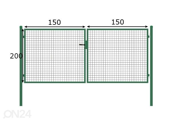 Ajoportti 2x3 m mitat