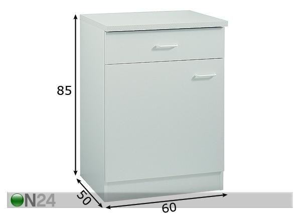 Alakaappi BASIC 50 mitat