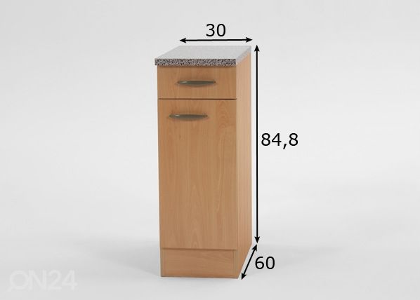 Alakaappi KLASSIK 60 mitat