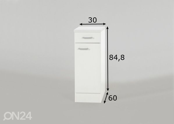 Alakaappi KLASSIK 60 mitat