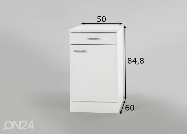 Alakaappi KLASSIK 60 mitat