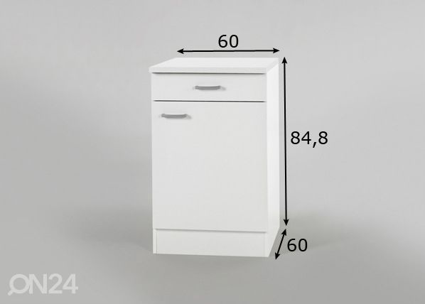 Alakaappi KLASSIK 60 mitat