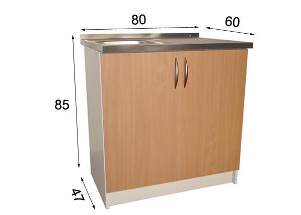 Allaskaappi 80 cm mitat