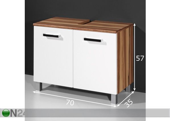 Allaskaappi ELEGANCE mitat